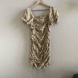 Floral print mini dress